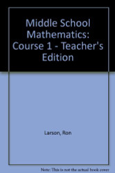 McDougal Littell Math Course 1: Teacher's Edition by MCDOUGAL LITTEL