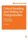 Critical Reading And Writing For Postgraduates