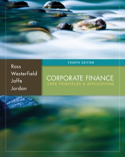 Corporate Finance Core Principles And Applications