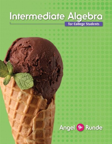 Intermediate Algebra For College Students