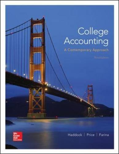 College Accounting A Contemporary Approach