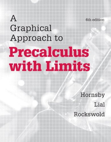 Graphical Approach To Precalculus With Limits