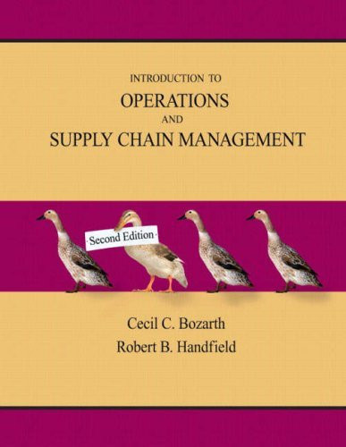 Introduction To Operations And Supply Chain Management