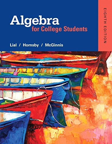 Algebra For College Students