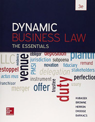 Dynamic Business Law The Essentials