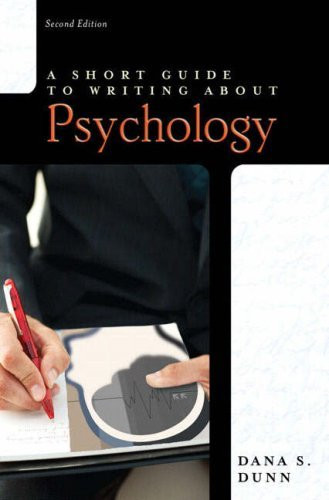 Short Guide To Writing About Psychology