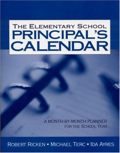 Elementary School Principal's Calendar