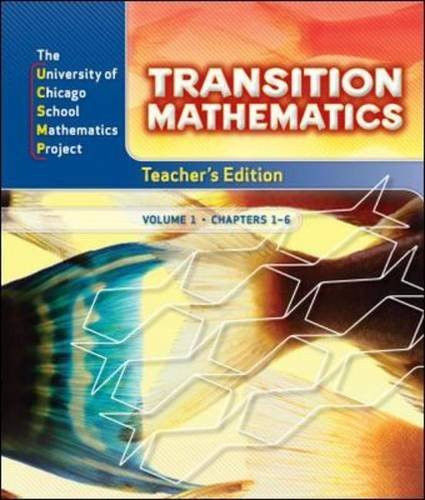 Ucsmp Transition Mathematics