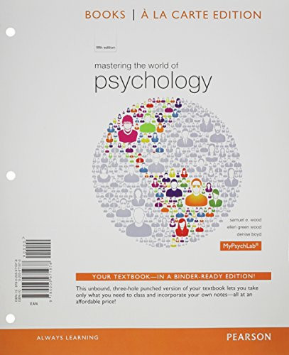Mastering The World Of Psychology Books Mypsychlab