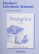 Student Solutions Manual For Pre-Algebra