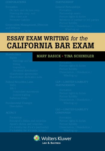 Essay Exam Writing For The California Bar Exam