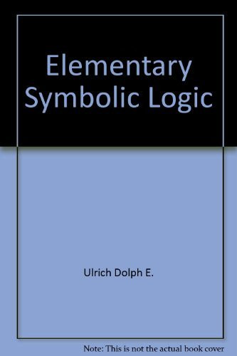 Elementary Symbolic Logic