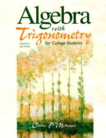 Algebra With Trigonometry For College Students