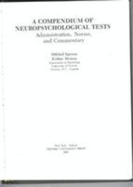 Compendium Of Neuropsychological Tests