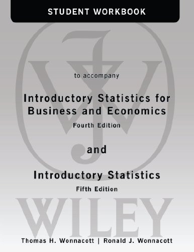 Student Workbook To Accompany Introductory Statistics For Business And Economics