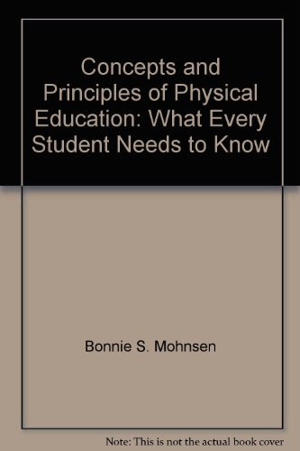 Concepts And Principles Of Physical Education