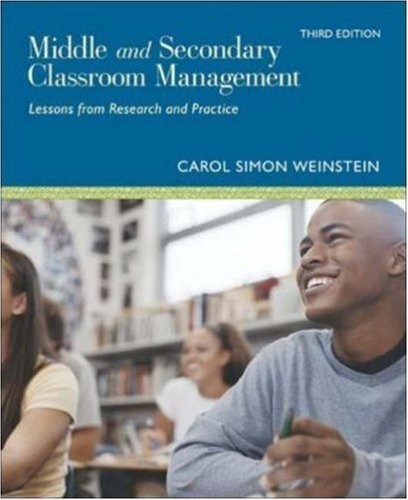 Middle And Secondary Classroom Management