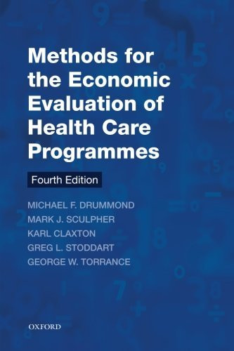 Methods For The Economic Evaluation Of Health Care Programmes
