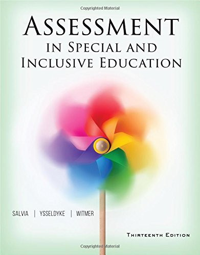 Assessment In Special and Inclusive Education