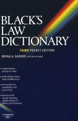Black's Law Dictionary Pocket