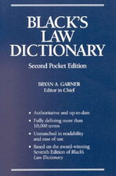 Black's Law Dictionary Pocket