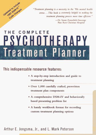 adult psychotherapy homework planner by jongsma