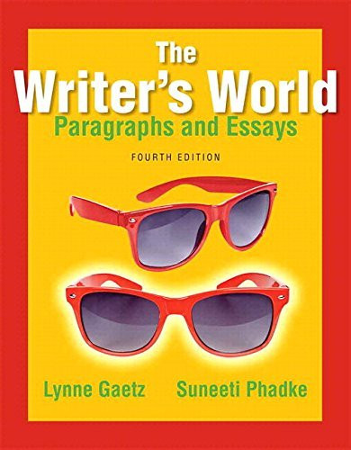 Writer's World Paragraphs And Essays