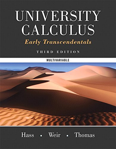 University Calculus Early Transcendentals Multivariable