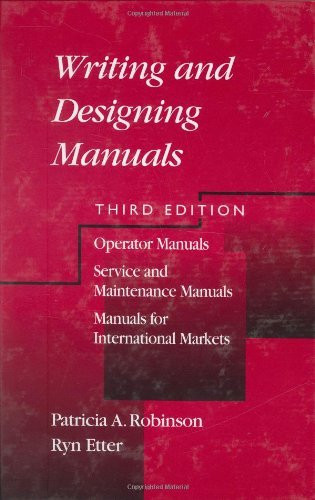 Writing And Designing Manuals