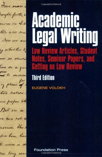 Academic Legal Writing