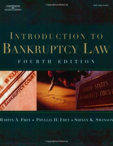 Introduction To Bankruptcy Law