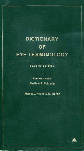 Dictionary Of Eye Terminology