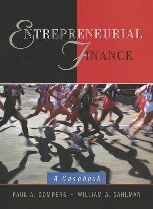 Entrepreneurial Finance