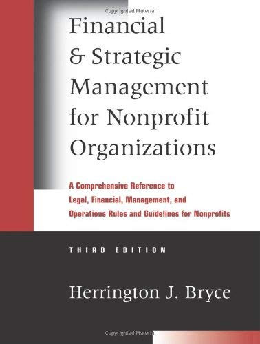 Financial and Strategic Management for Nonprofit Organizations