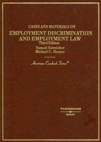 Cases And Materials On Employment Discrimination