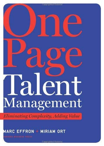 One Page Talent Management