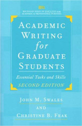 Academic Writing For Graduate Students