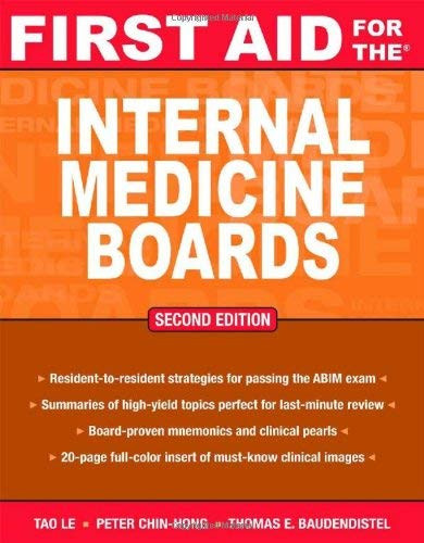 First Aid For The Internal Medicine Boards