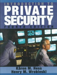 Introduction To Private Security by Karen Hess