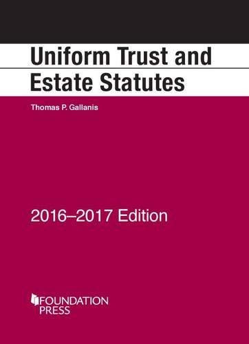 Uniform Trust and Estate Statutes