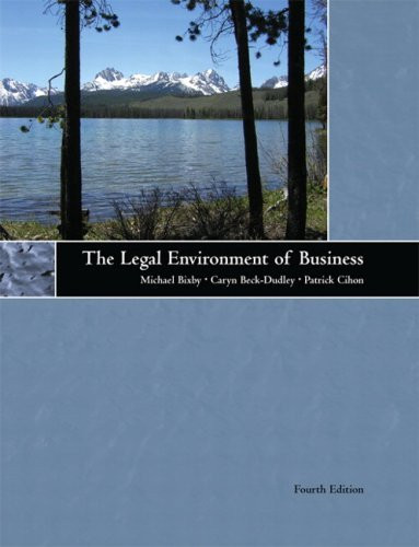 Legal Environment Of Business