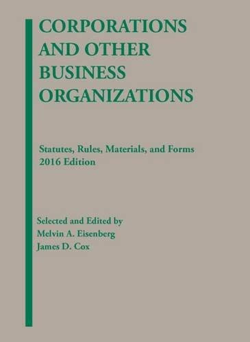 Corporations And Other Business Organizations