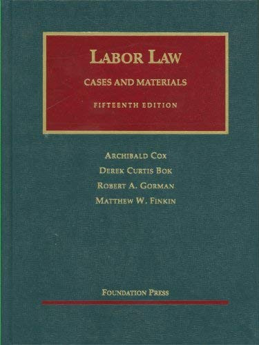 Cox and Bok's Labor Law