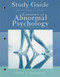 Study Guide For Essentials Of Abnormal Psychology