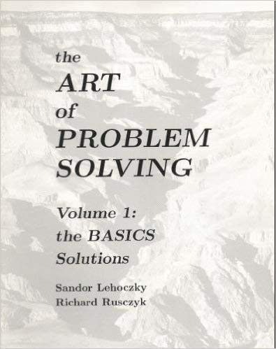 Art Of Problem Solving Volume 1