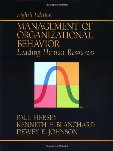 Management Of Organizational Behavior