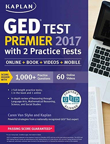 GED Test Premier 2017 with 2 Practice Tests