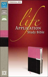 NIV Life Application Study Bible Personal Size Imitation Leather Pink/Brown