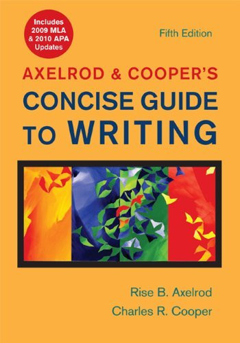 Axelrod And Cooper's Concise Guide To Writing