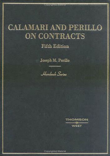 Calamari And Perillo On Contracts